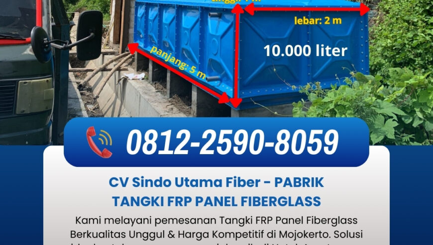 ☎️0812-2590-8059 : Tangki FRP Fiberglass 10 m3 di Mojokerto