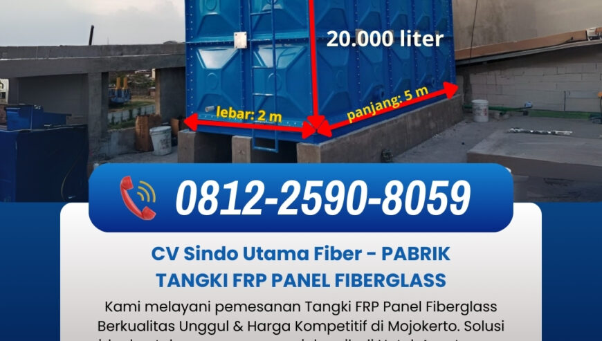 ☎️0812-2590-8059 : Tangki FRP Fiberglass 10 m3 di Mojokerto