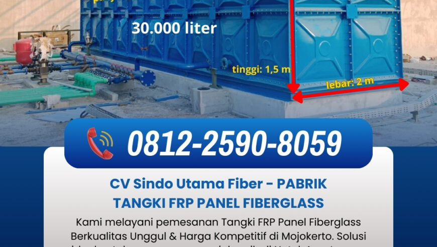 ☎️0812-2590-8059 : Tangki FRP Fiberglass 10 m3 di Mojokerto