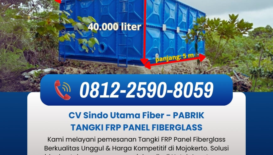 ☎️0812-2590-8059 : Tangki FRP Fiberglass 10 m3 di Mojokerto