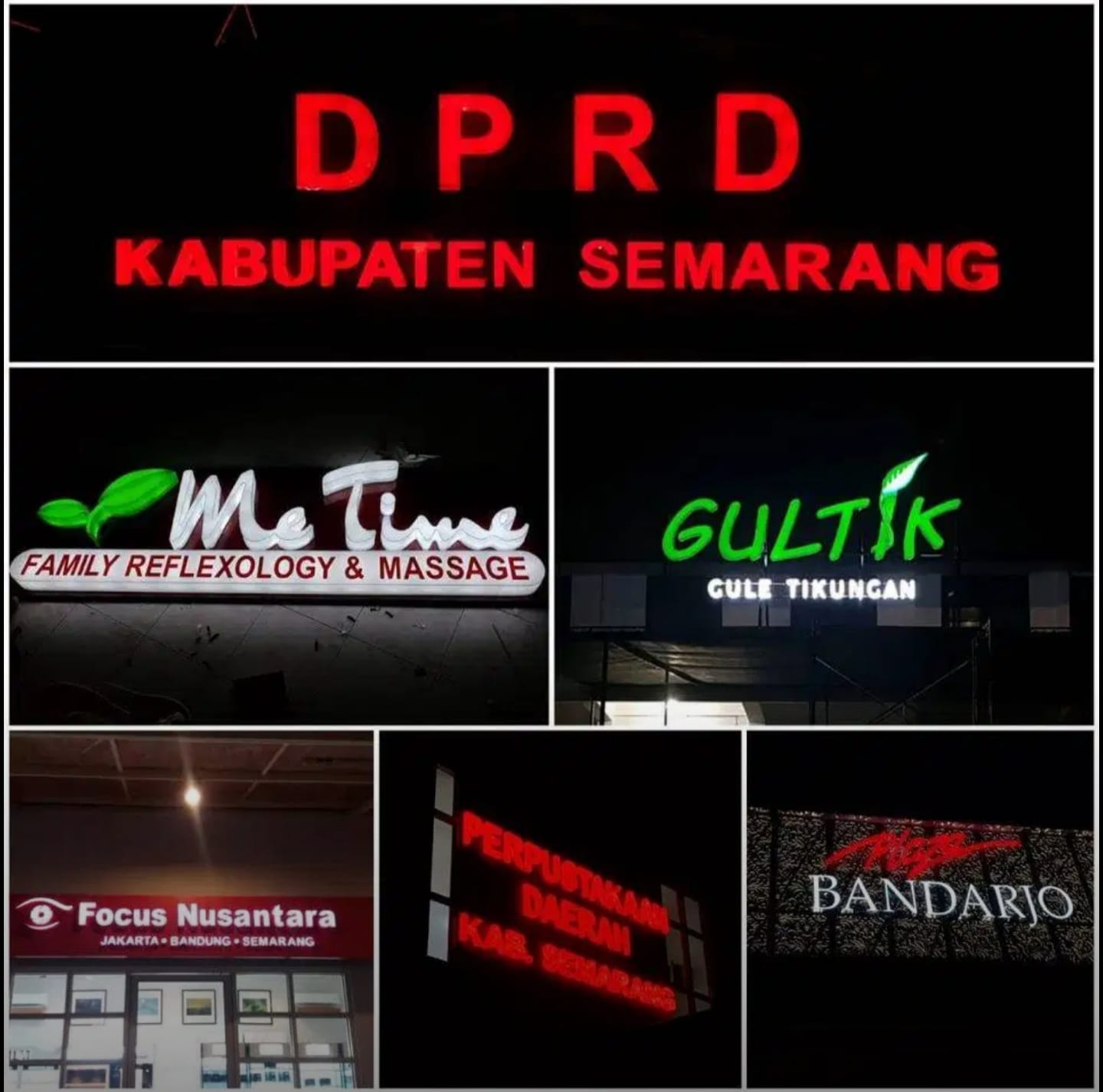 Jasa Pembuatan Papan Nama, Neon Box, Huruf Timbul, Dll