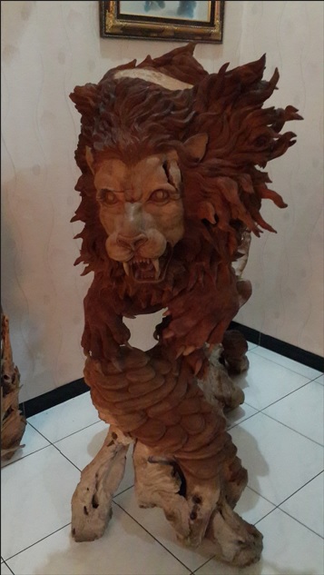 Patung Ukiran Jati Solid