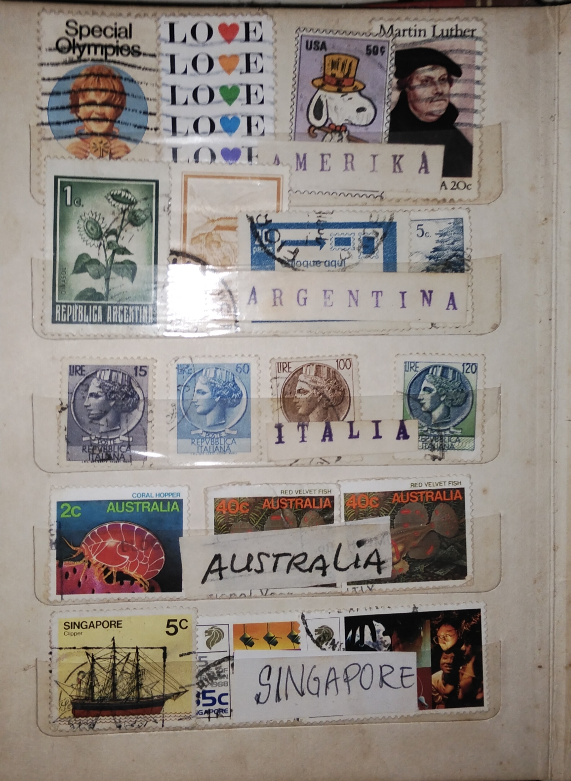 Jual koleksi prangko di Surabaya