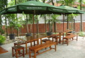 MEJA PAYUNG CAFE / PARASOL TABLE SET GARDEN – TERMURAH!!