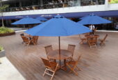 MEJA PAYUNG CAFE / PARASOL TABLE SET GARDEN – TERMURAH!!