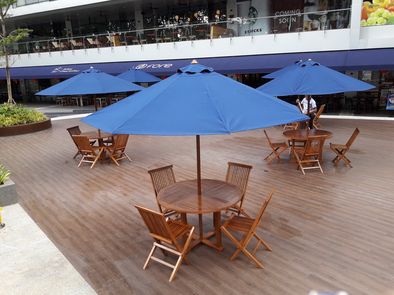 MEJA PAYUNG CAFE / PARASOL TABLE SET GARDEN – TERMURAH!!