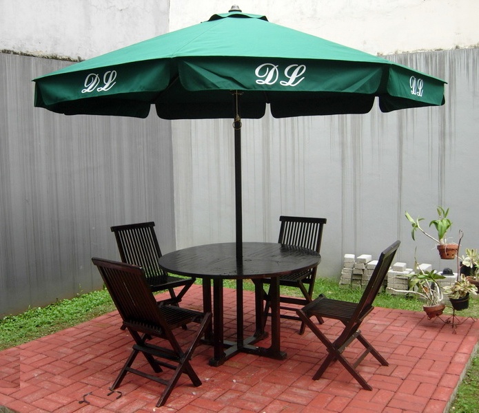 MEJA PAYUNG CAFE / PARASOL TABLE SET GARDEN – TERMURAH!!