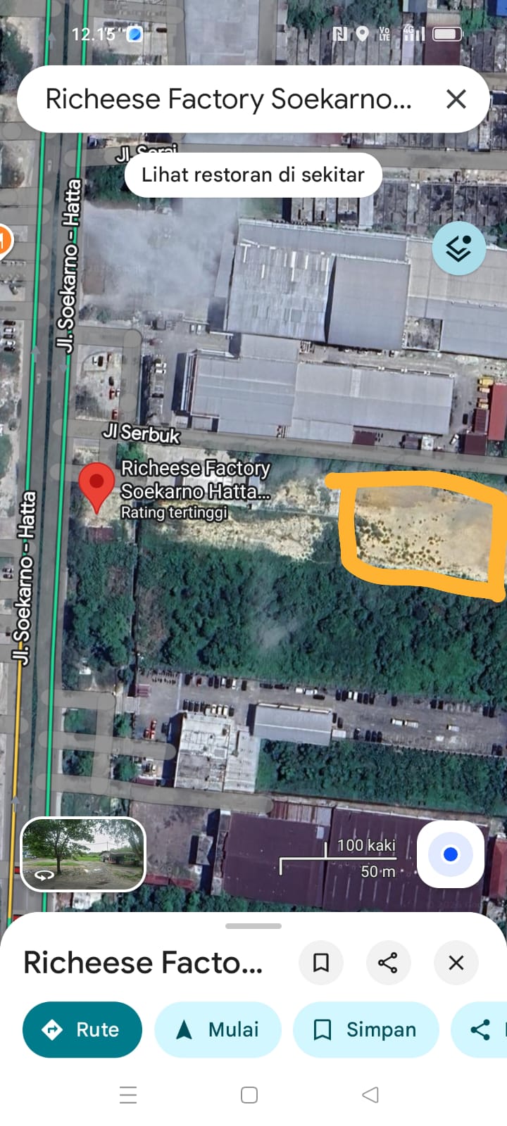 Tanah sudah timbun luas 2000m2 pusat bisnis Arengka