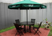 MEJA PAYUNG CAFE / PARASOL TABLE SET GARDEN – TERMURAH!!