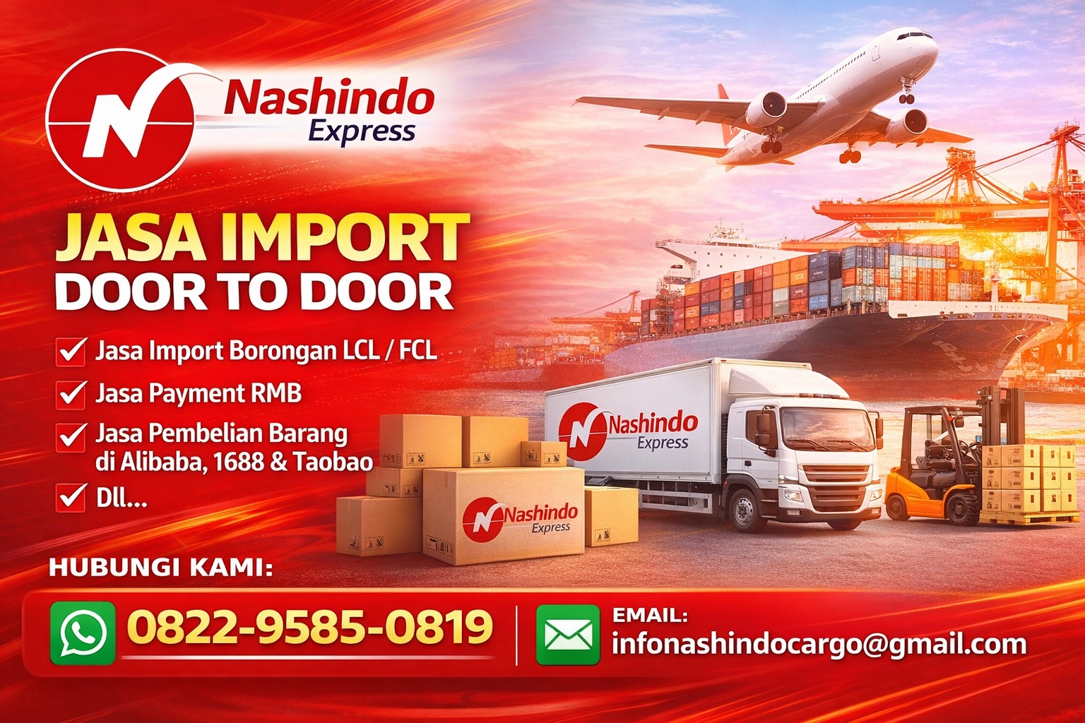 Jasa Import Mesin Terpercaya PT. Nashindo Express