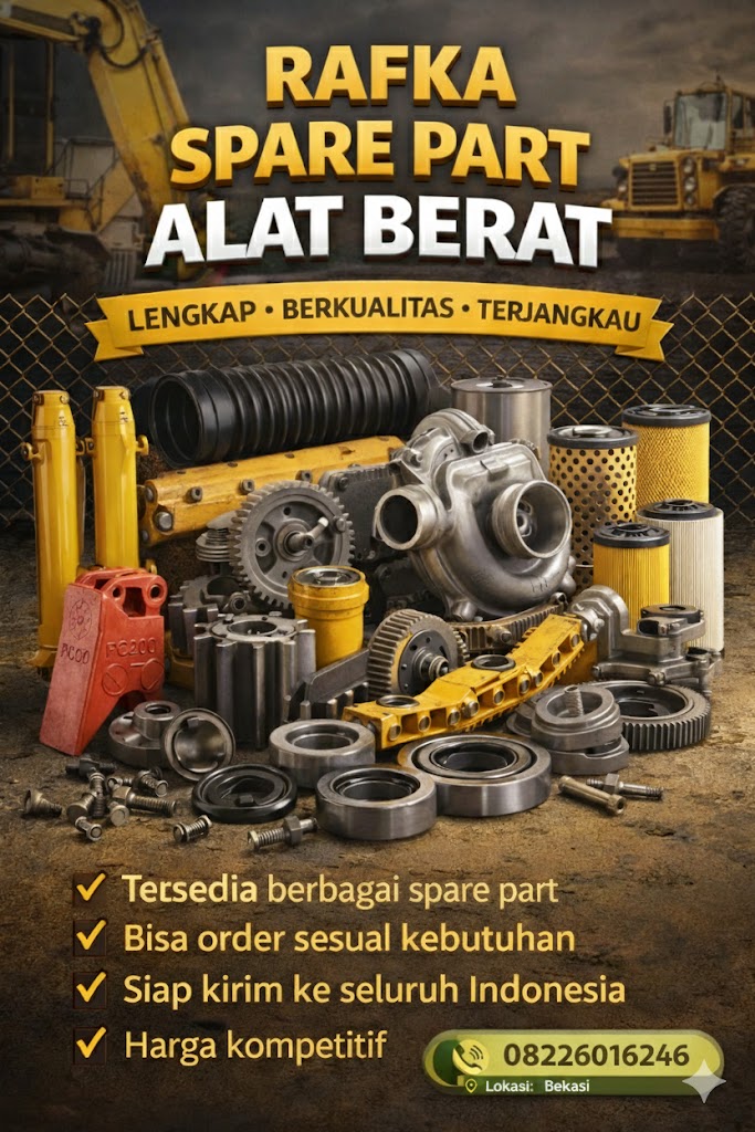 dijual spare part alat berat