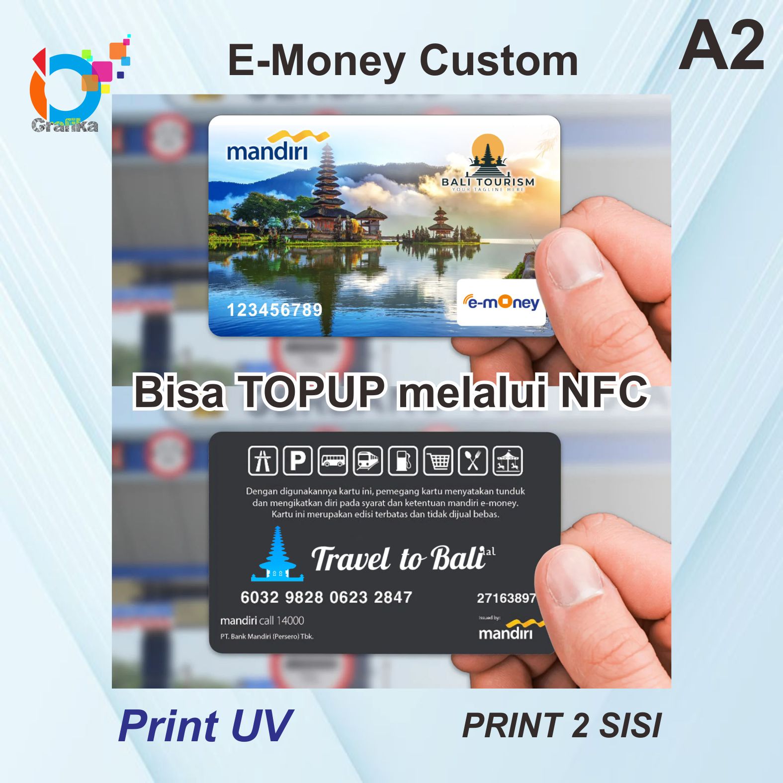 Cetak E-Money Custom Desain